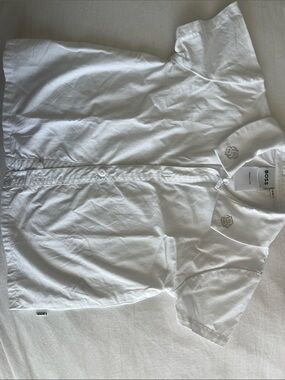 BOSS White Short-Sleeve Button-Up Shirt